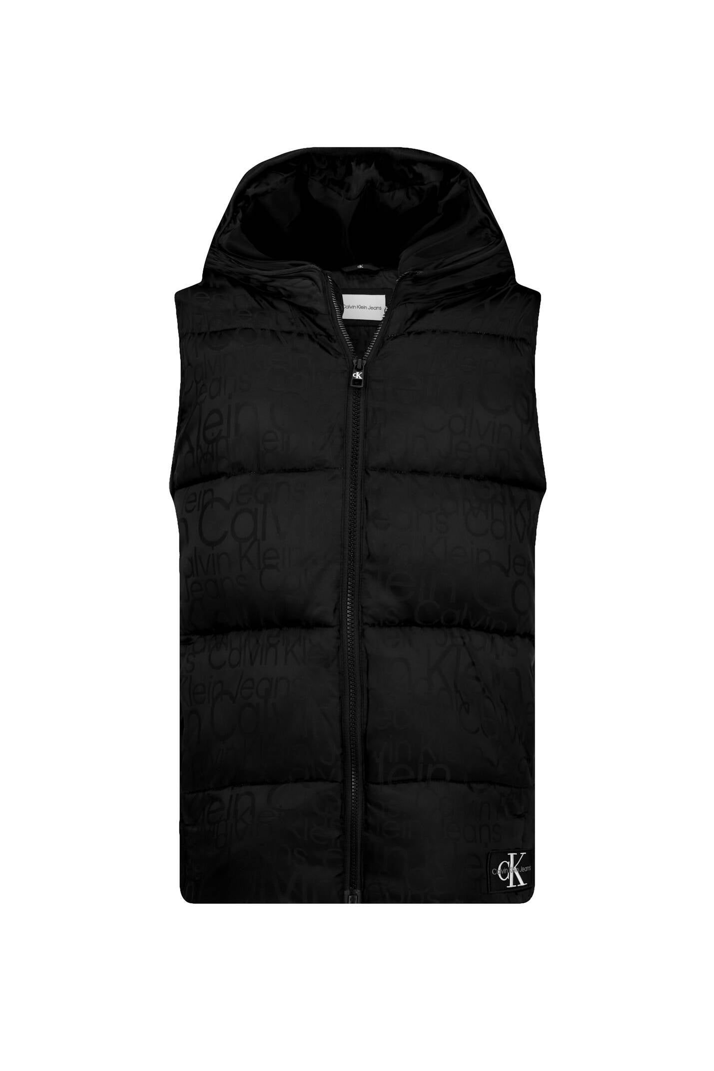 Debossed Logo Aop Padded Vest Ck Black / 10