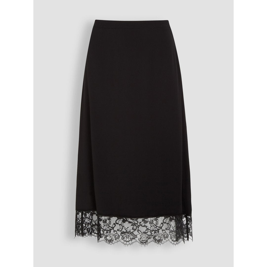 Lace Midi Skirt Black / R40