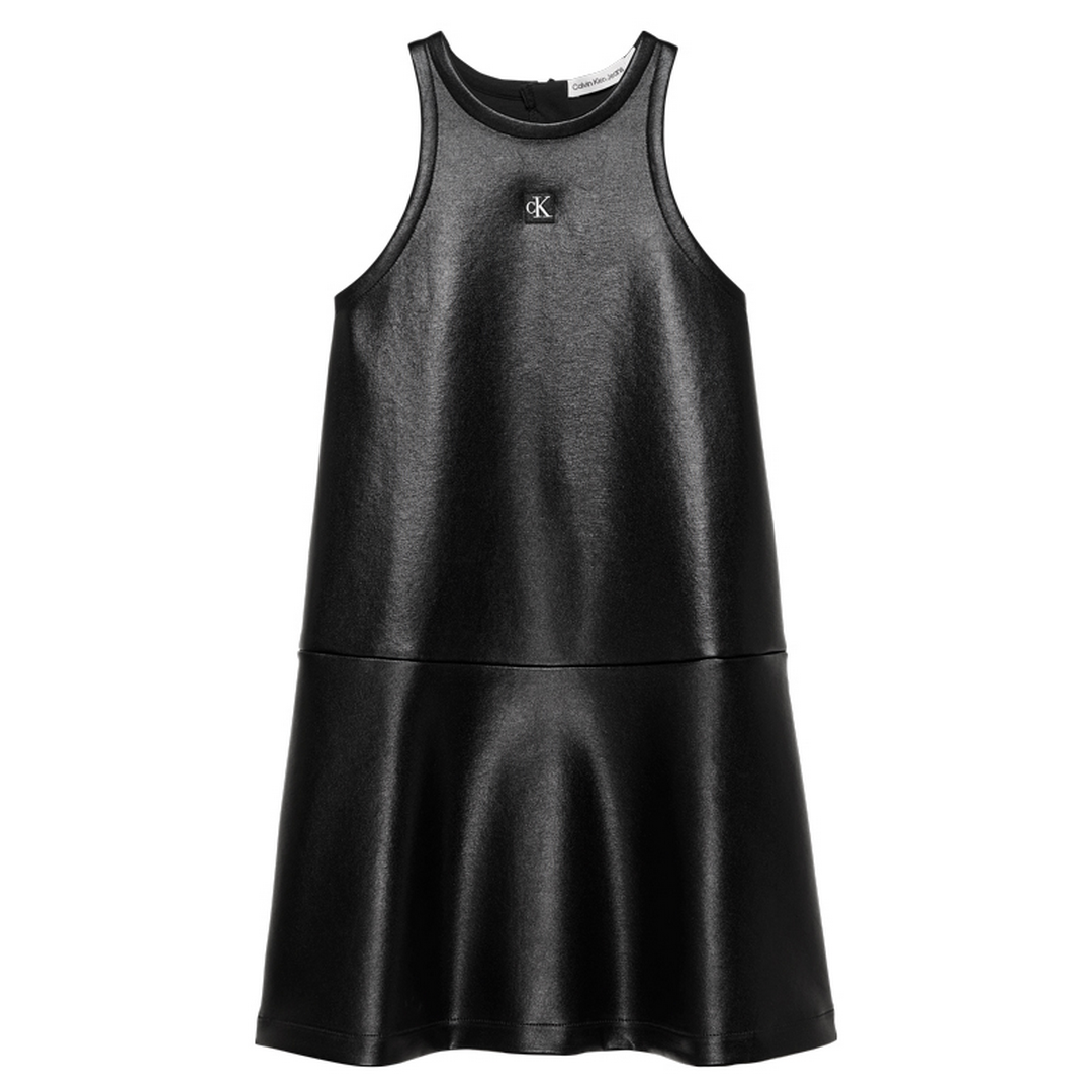 COATED SPACER FIT FLARE DRESS Ck Black / 10