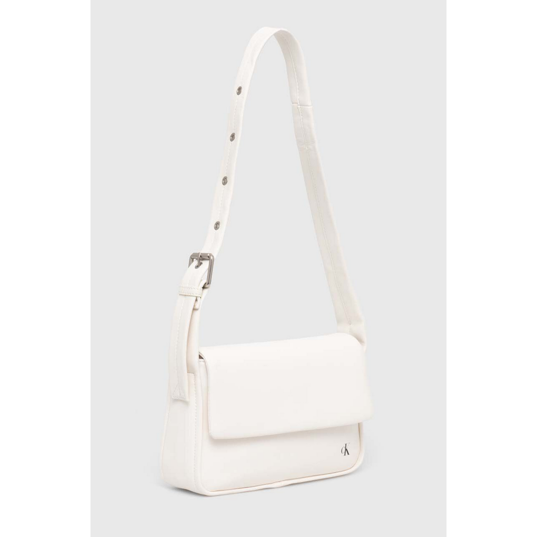 BLOCK FLAP SHOULDERBAG25 PU Bright White / OS