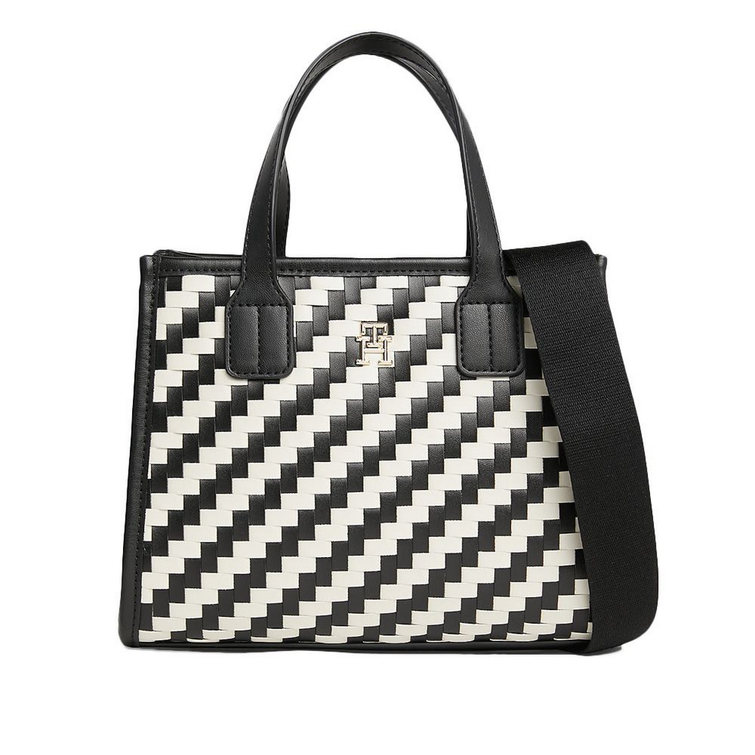 TH CITY SMALL TOTE WOVEN Black / Calico / OS