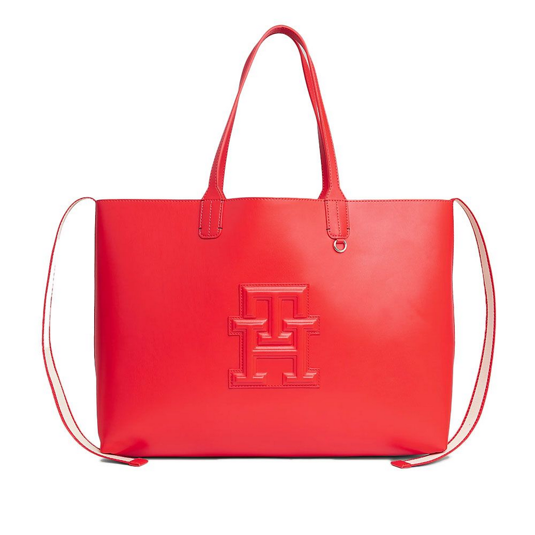 ICONIC TOMMY TOTE MONO POUCH Fierce Red / OS