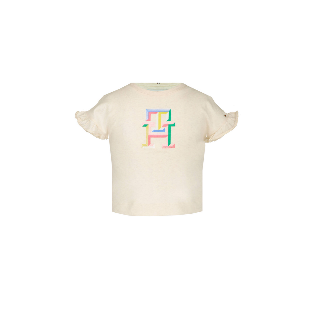 MULTI COLOUR MONOGRAM TEE S/S Calico Heather / 10