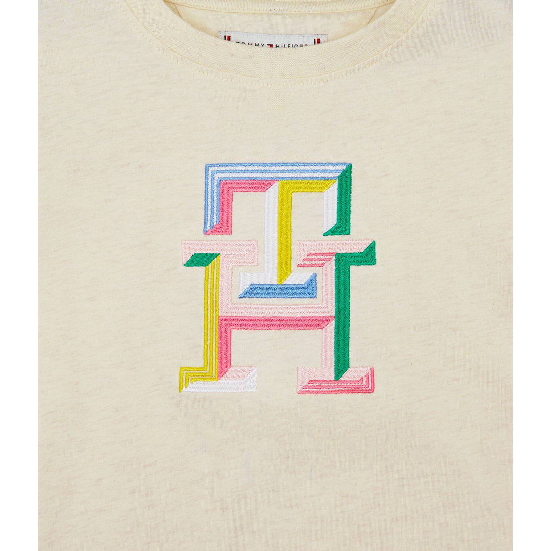 MULTI COLOUR MONOGRAM TEE S/S Calico Heather / 10