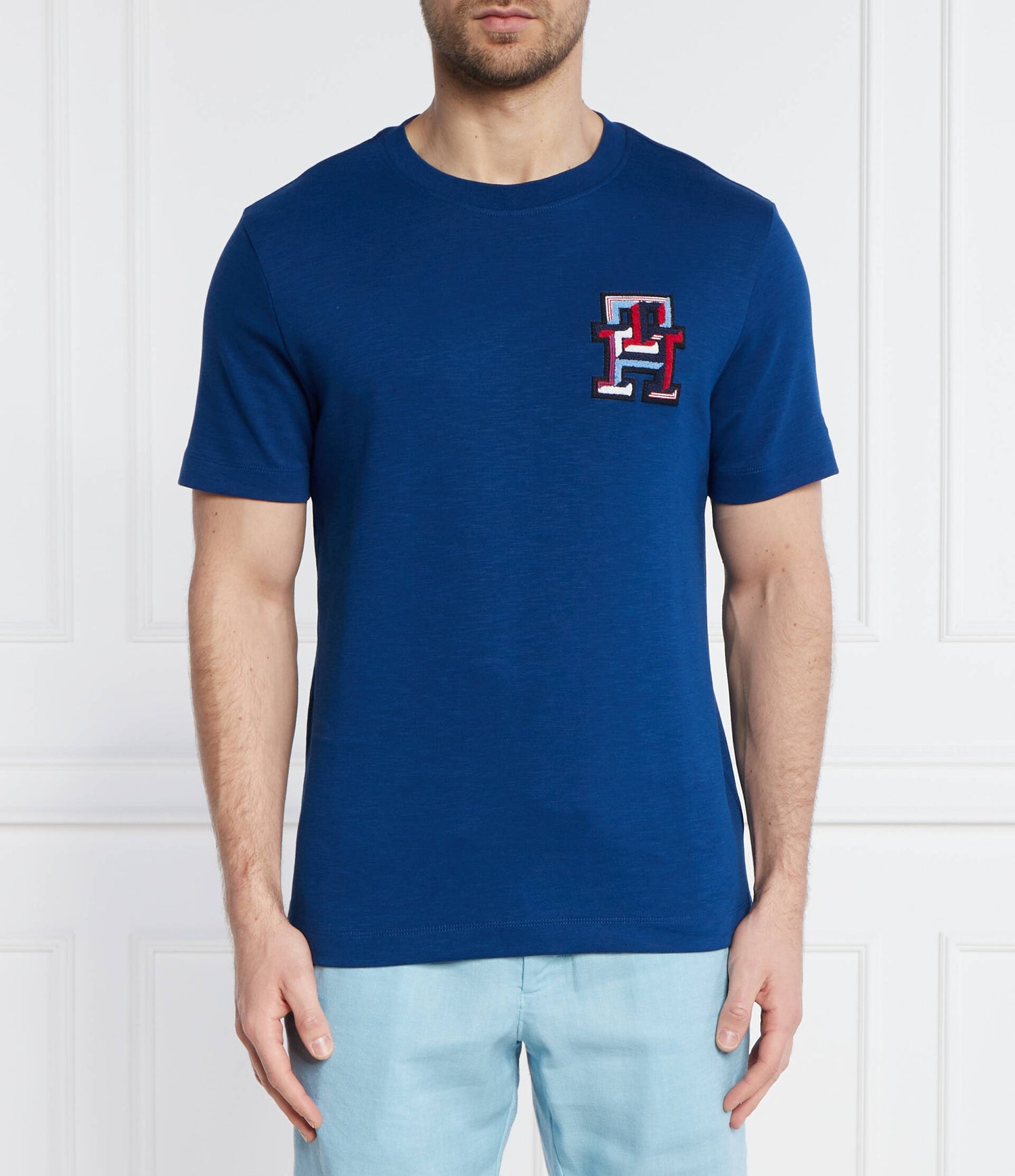 Monogram Badge Tee Anchor Blue / L