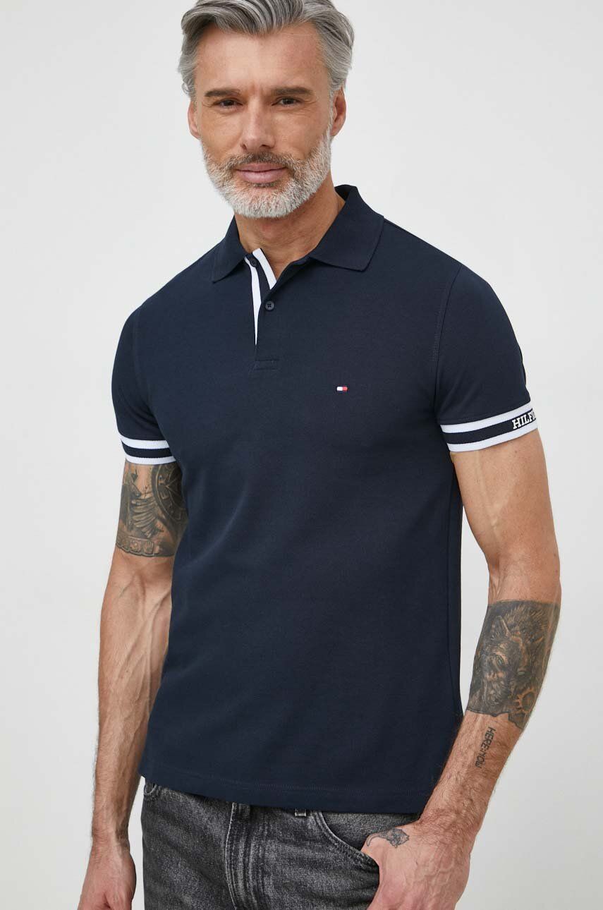 Monotype Cuff Slim Fit Polo Desert Sky / L