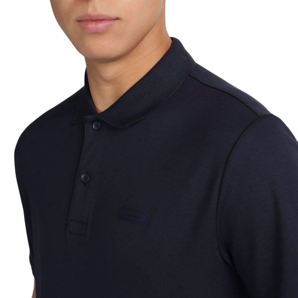 Smooth Cotton  Slim Polo Night Sky / L