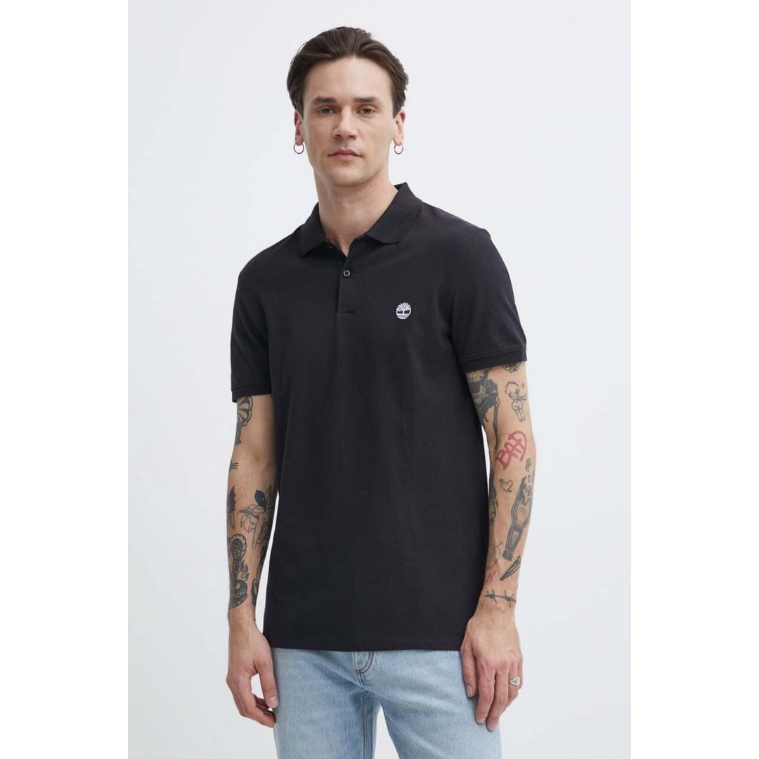 Short Sleeve Stretch Polo BLACK / L