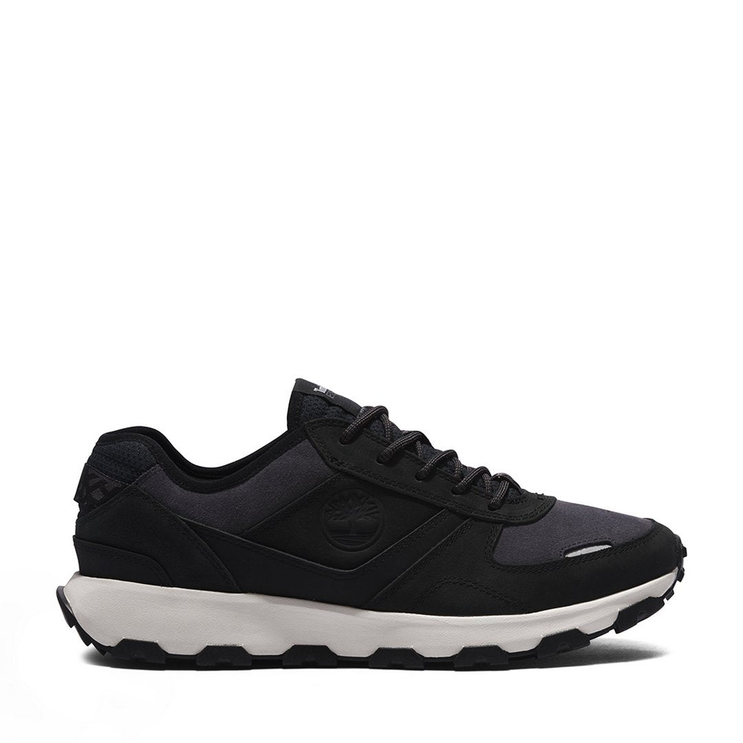 LOW LACE UP SNEAKER JET BLACK / 105