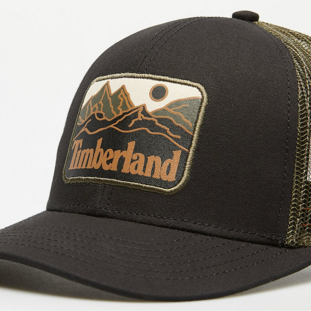 Mountain Line Patch Trucker BLACK / OS