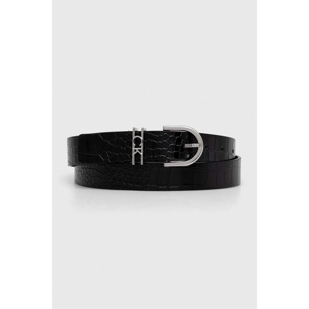 Ck Loop Rnd Buckle 2.5Cm_Croco Ck Black Croco / 105