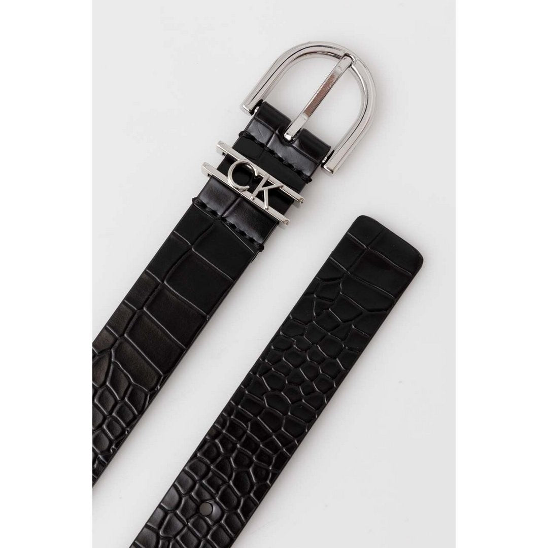 Ck Loop Rnd Buckle 2.5Cm_Croco Ck Black Croco / 105