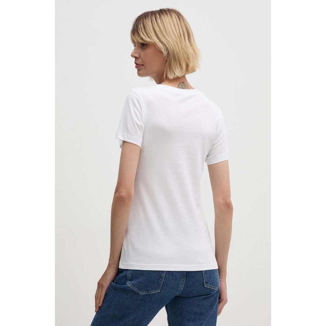 Faded Monologo Slim Tee Bright White / L