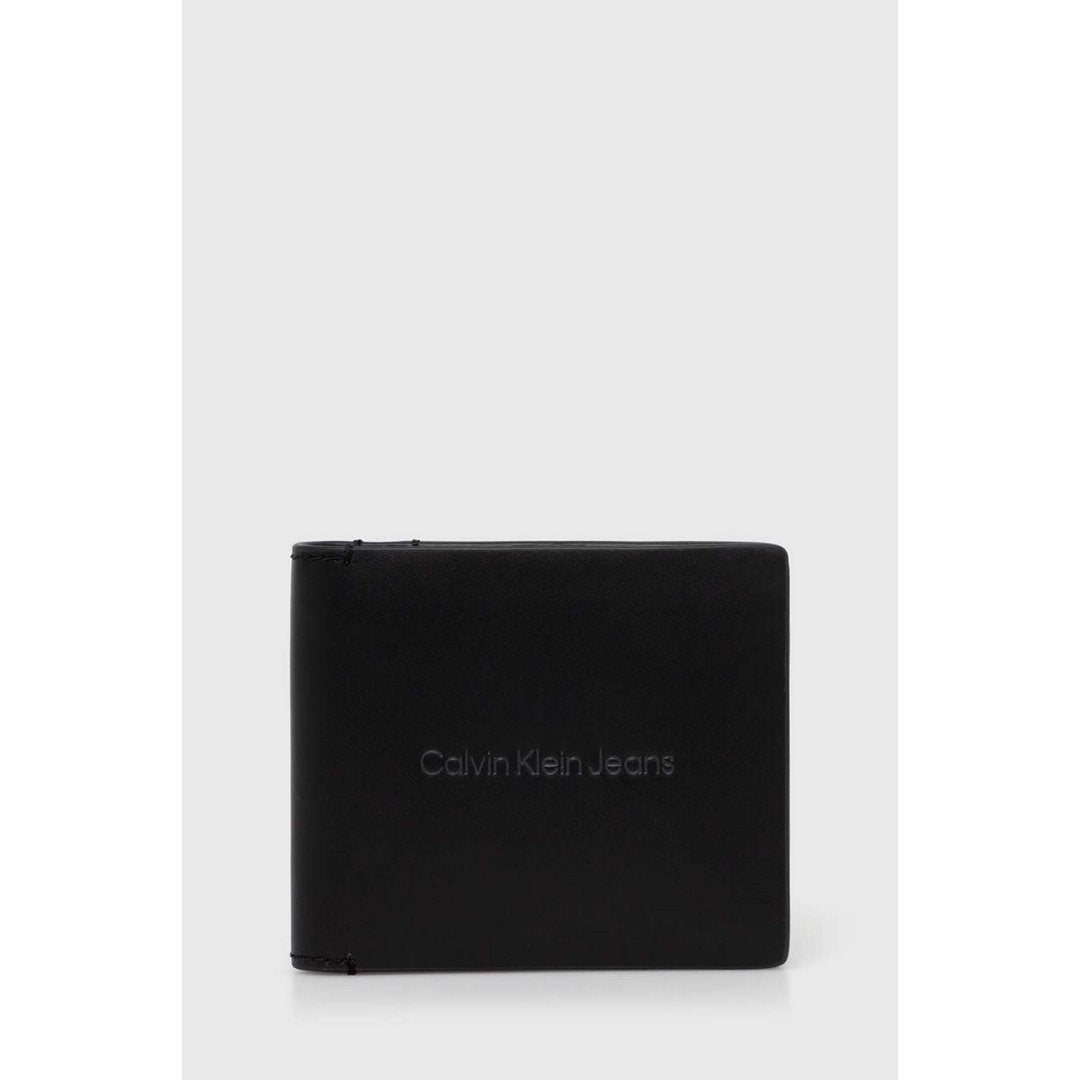 Logo Print Bifold W/Coin Black / OS