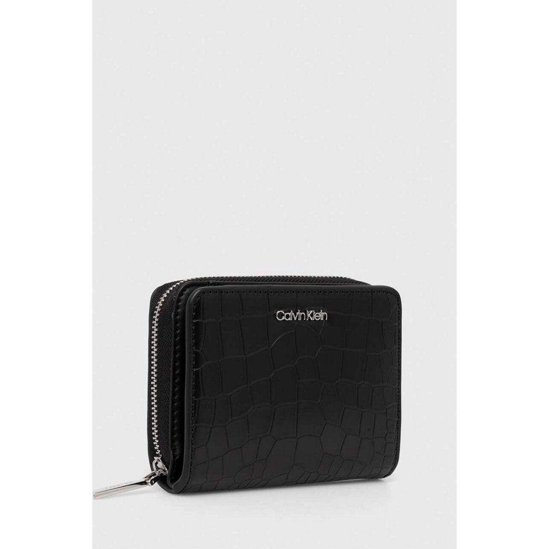 Ck Must Md Zip Around_Croco Ck Black Croco / OS