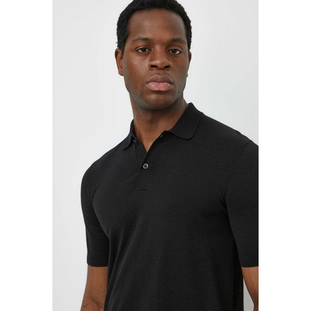 Cotton Silk Polo Shirt Ck Black / L