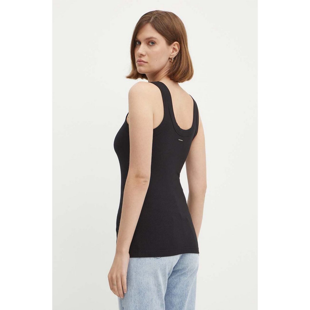 Modal Rib Slim Tank Top Ck Black / L