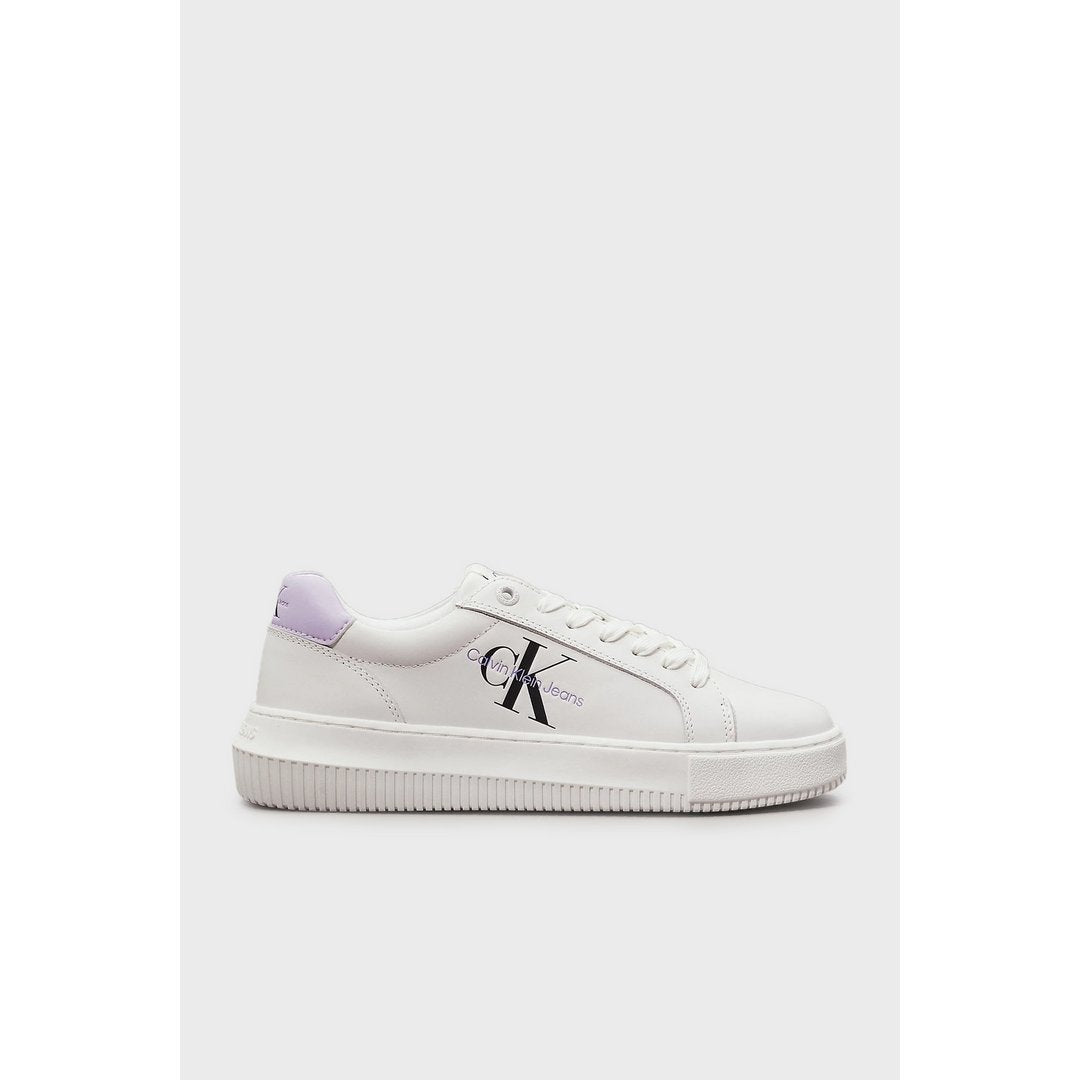 Chunky Cupsole Mono Lth Wn Bright White/Pastel Lilac / 41