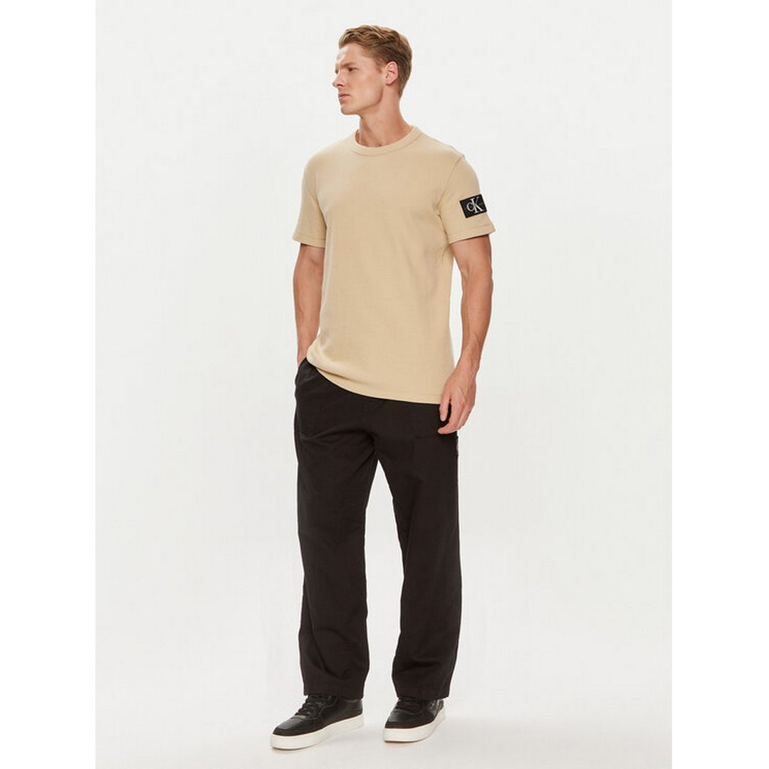 Adge Waffle Tee Pale Khaki / L