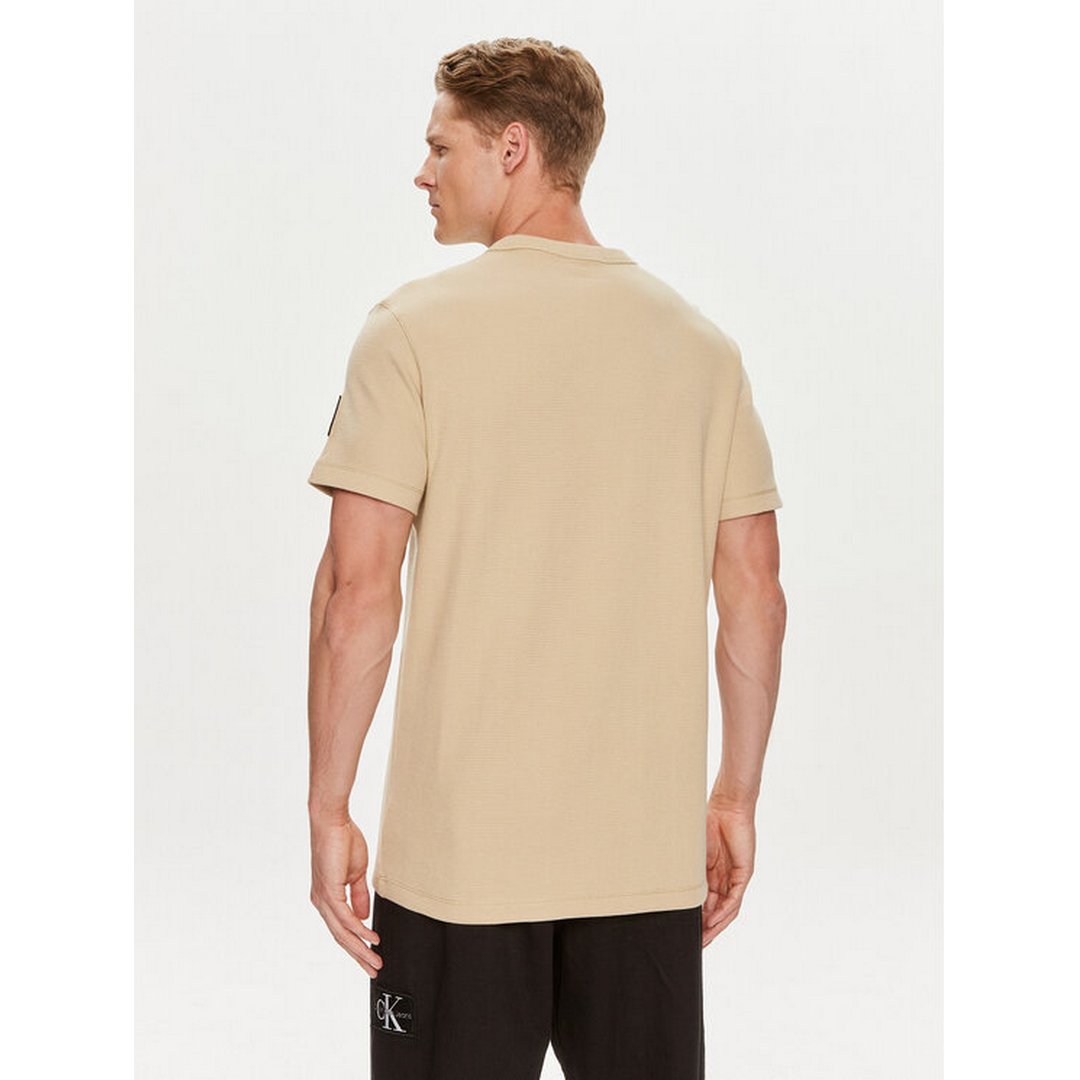 Adge Waffle Tee Pale Khaki / L