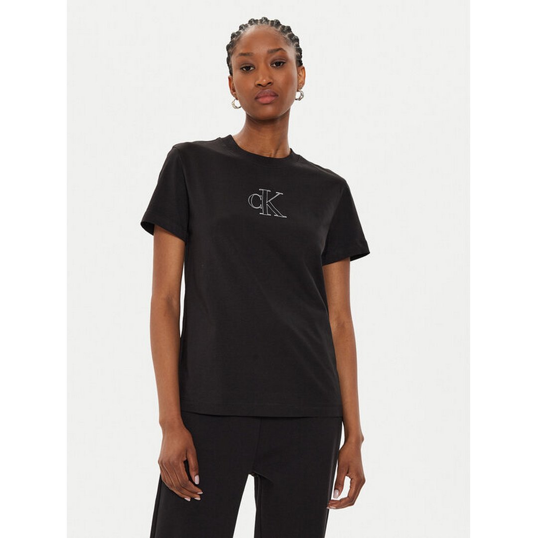 Outlined Ck Regular Tee Ck Black / L