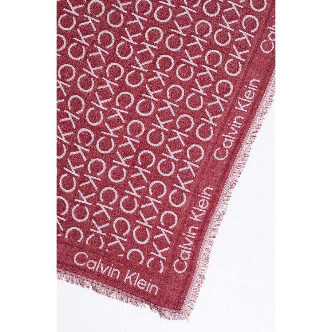 Onogram Jacquard Scarf 130X130 Biking Red / OS