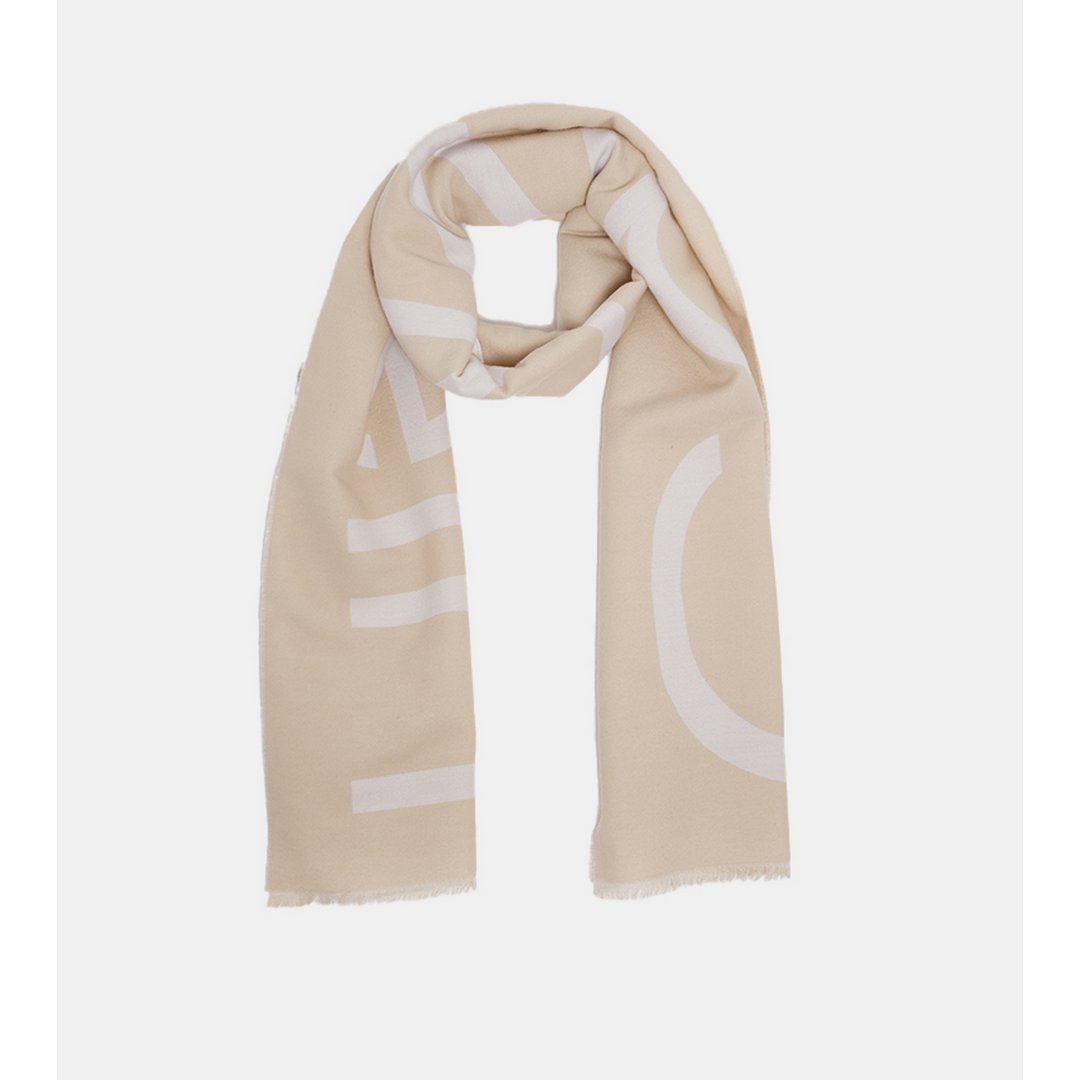 Fringes 2-Tones Wool Blend Scarf Sand Pebble / OS