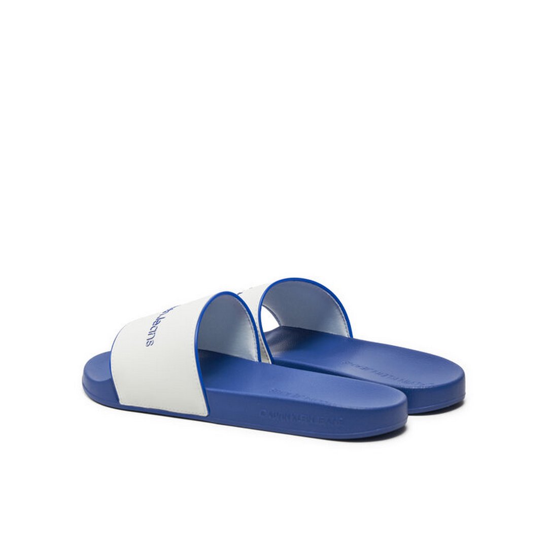 Slide Institutional Bright White/Sapphire Blue / 42