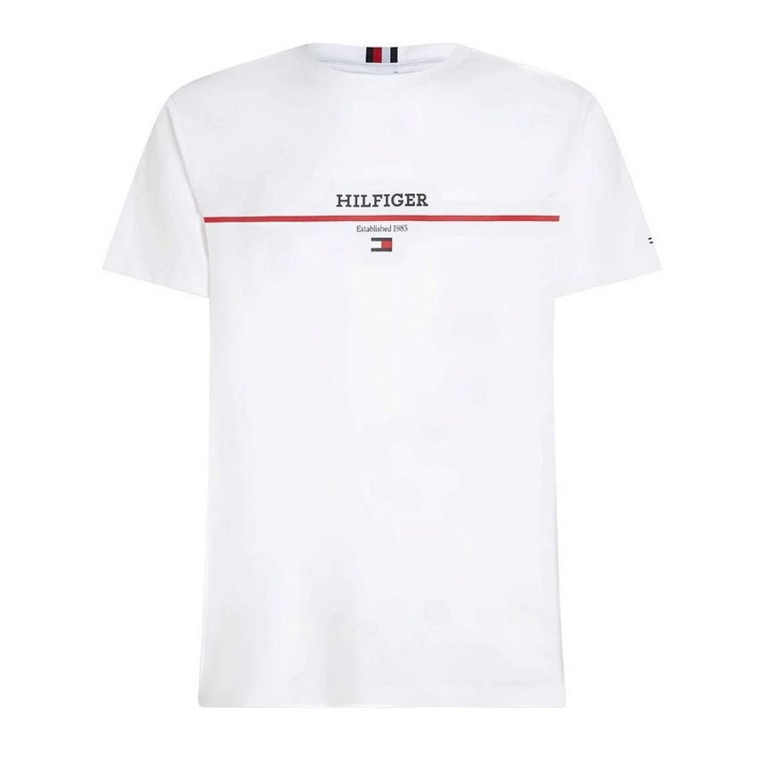 Hilfiger Stripe Tee White / L