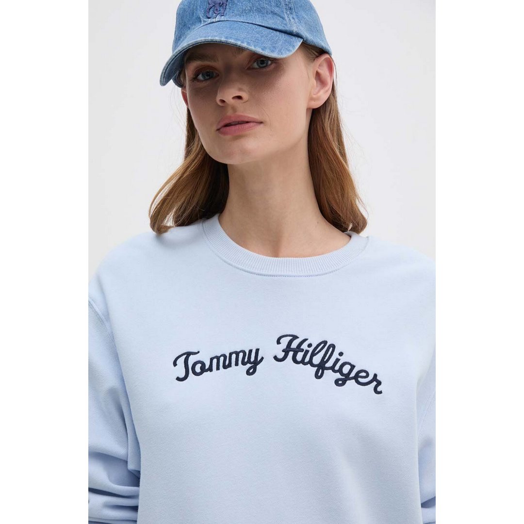 Mdrn Reg Script Sweatshirt Breezy Blue / L