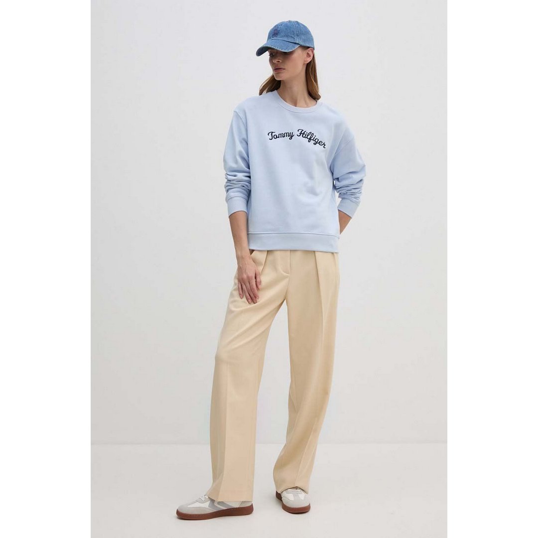 Mdrn Reg Script Sweatshirt Breezy Blue / L