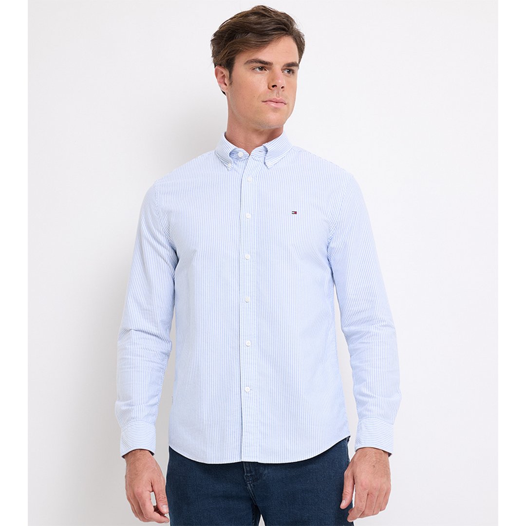 Heritage Oxford Stripe Rf Shirt Shirt Blue / White / L