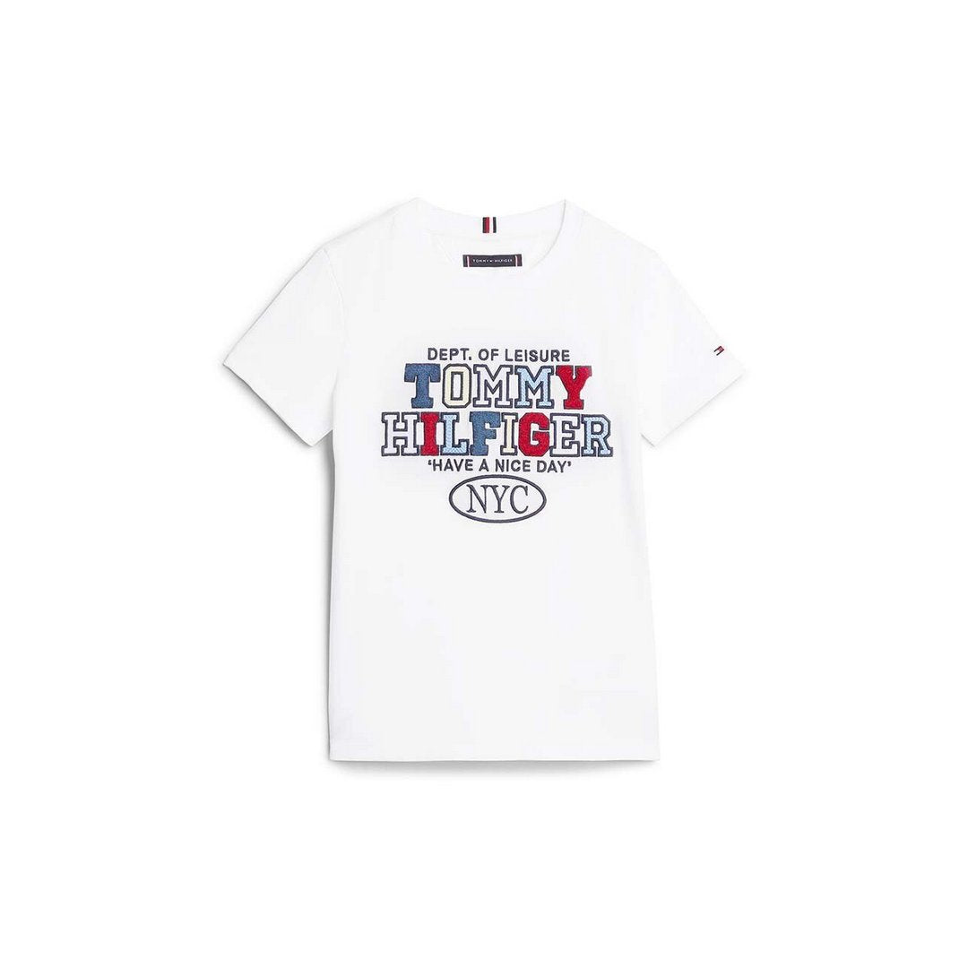 Sports Embr Towelling Reg Tee Ss White / 80