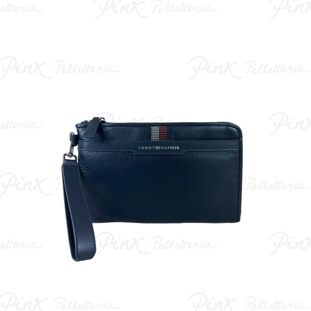 Th Casual Leather Pouch Space Blue / OS