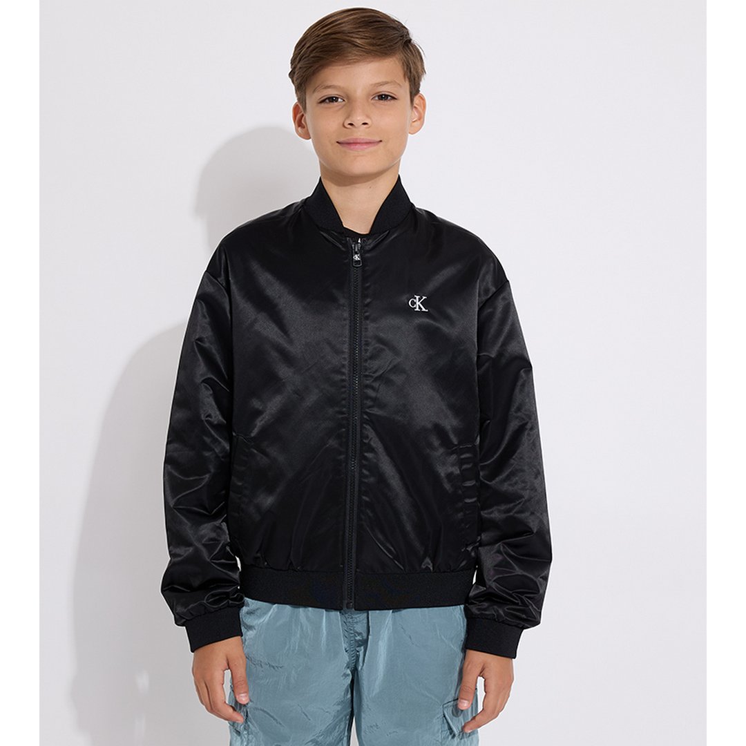 Nylon Bomber Mat Bac/ Beh/ 6 Ck Black / 6