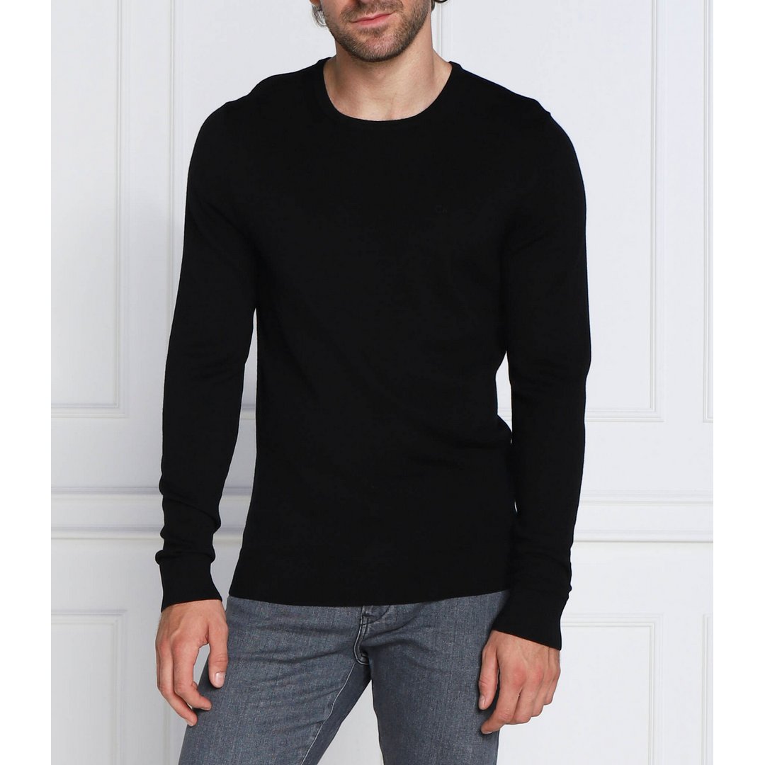 Merino Crew Neck Swe/ Yah/ Xl Ck Black / S