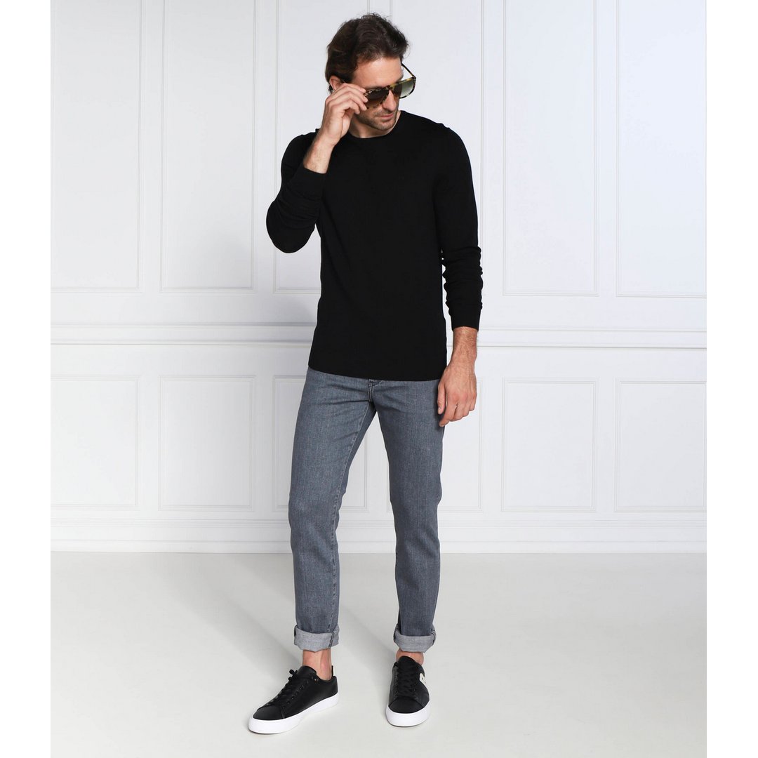 Merino Crew Neck Swe/ Yah/ Xl Ck Black / S