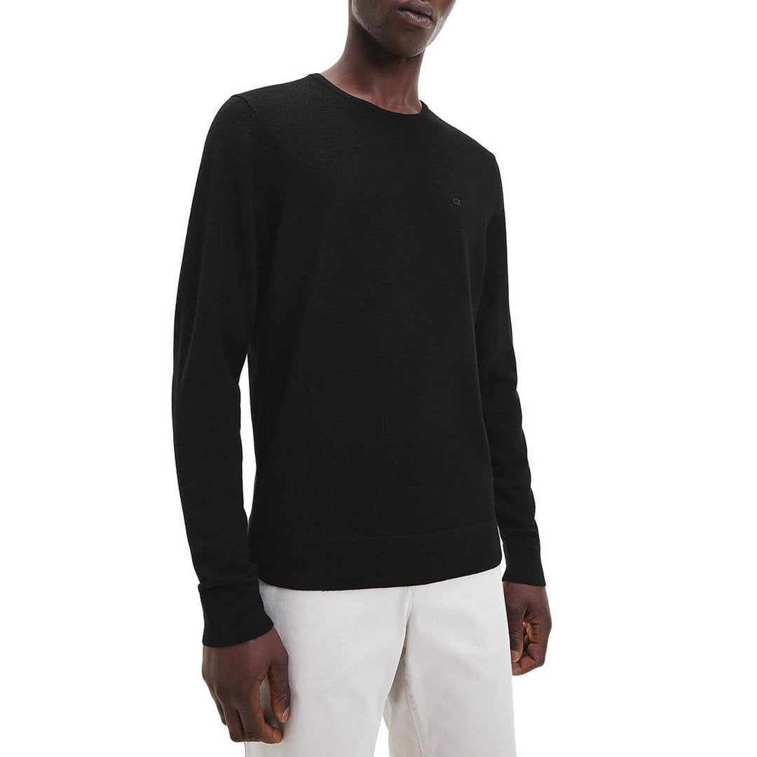 Merino Crew Neck Swe/ Yah/ Xl Ck Black / L