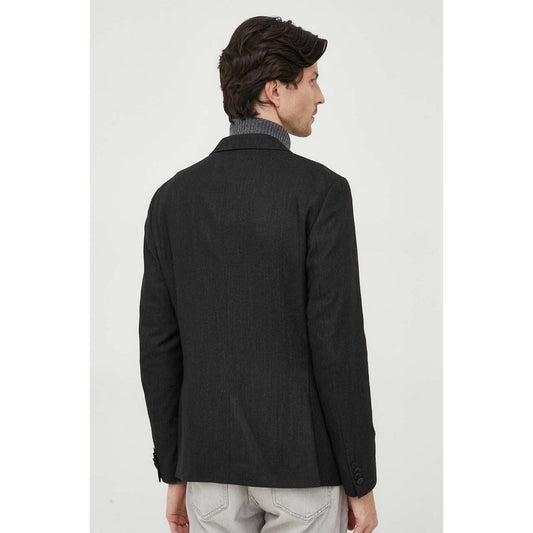 Wool Blend Cashmere/ Beh/ Xl Ck Black / XL