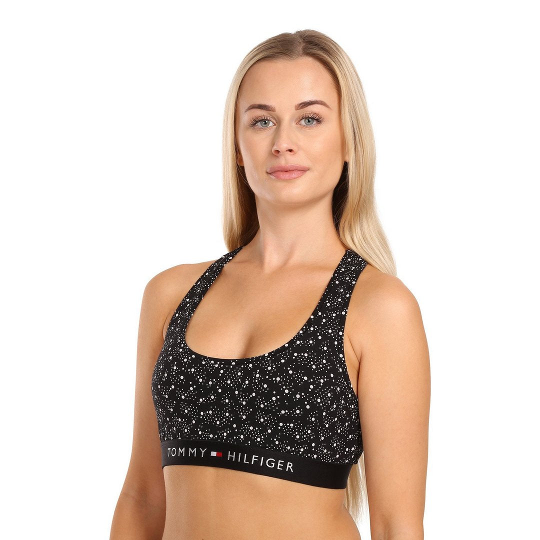 Unlined Bralette Pri/ 01R/ Lg Black/Bitter Brown / MD