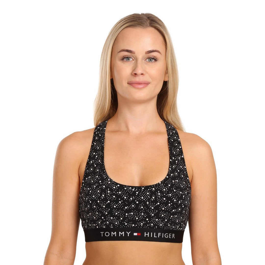 Unlined Bralette Pri/ 01R/ Lg Black/Bitter Brown / LG