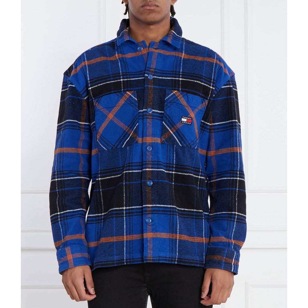 Tjm Brushed Check Ov/ C66/ Xl ROYALTY W/ WHITE / M