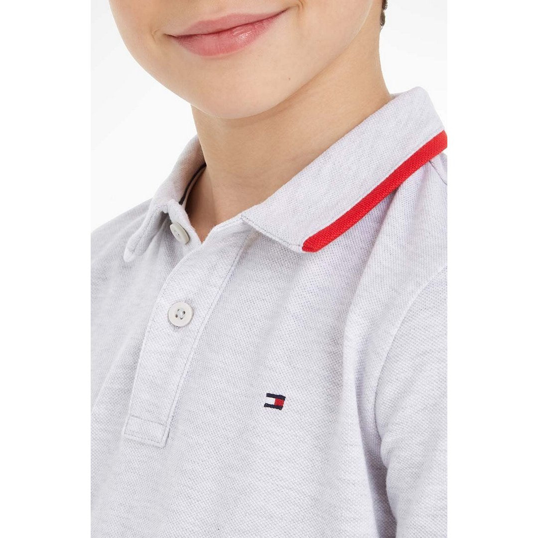 Flag Tipping Polo S// P1N/ 12 New Light Grey Heather / 6