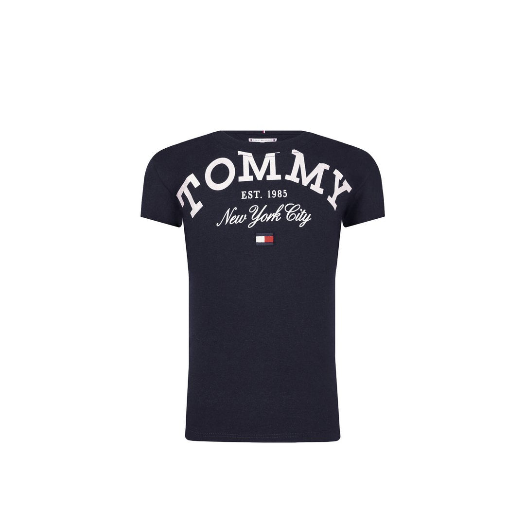 Tommy Logo Tee S/S/ Dw5/ 12 Desert Sky / 4