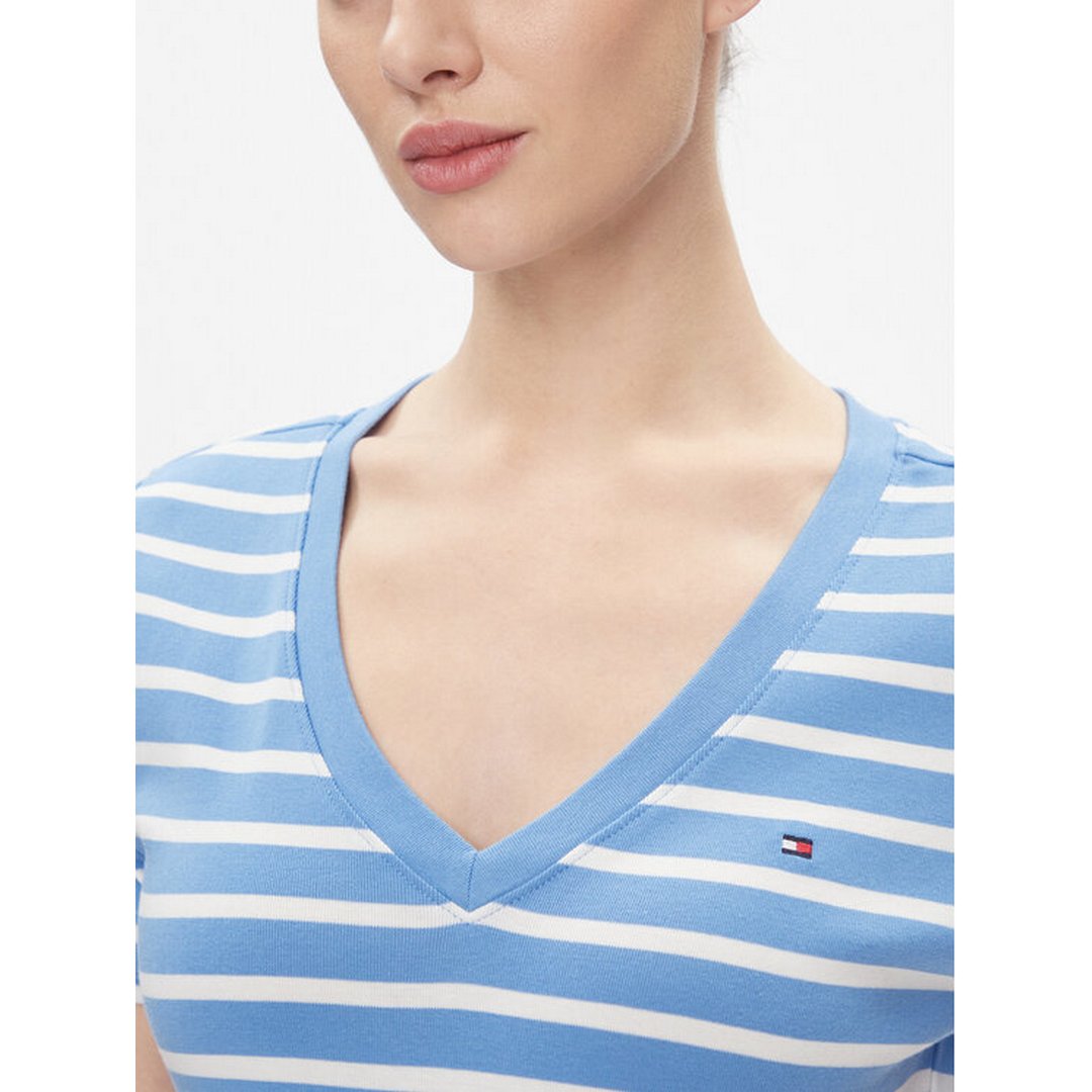 New Slim Cody V-Neck/ Ybl/ Xl Sodalite Blue / Bright White / M