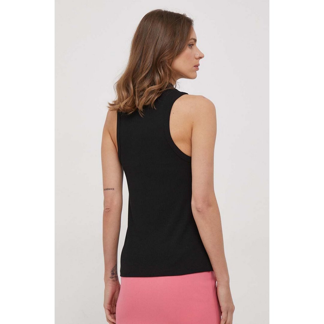 Slim 5X2 Rib Mock-Nk/ Vlp/ L Black / S