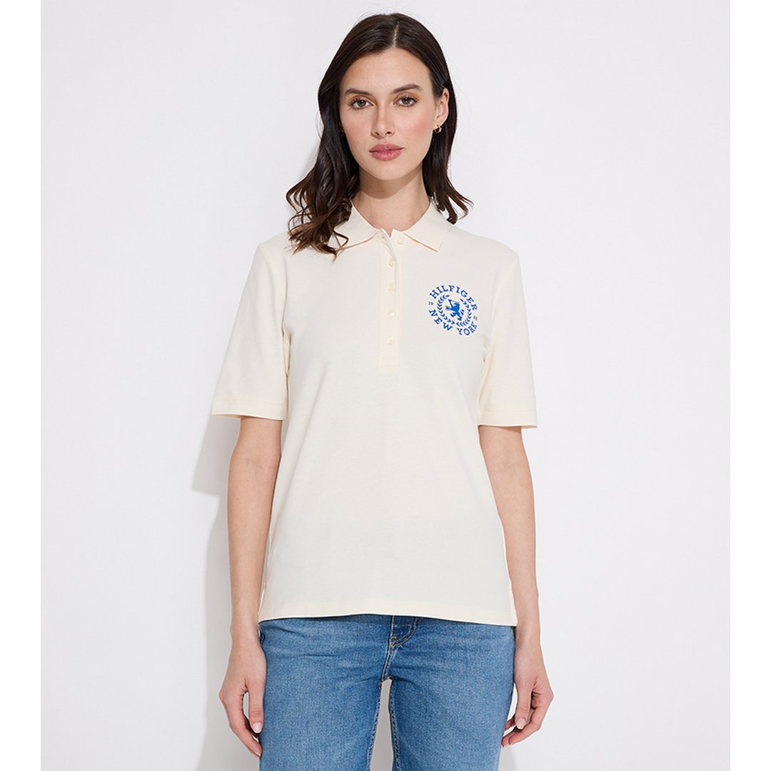 Reg Crest Emb Polo S/ Dw5/ Xl Off White / XS