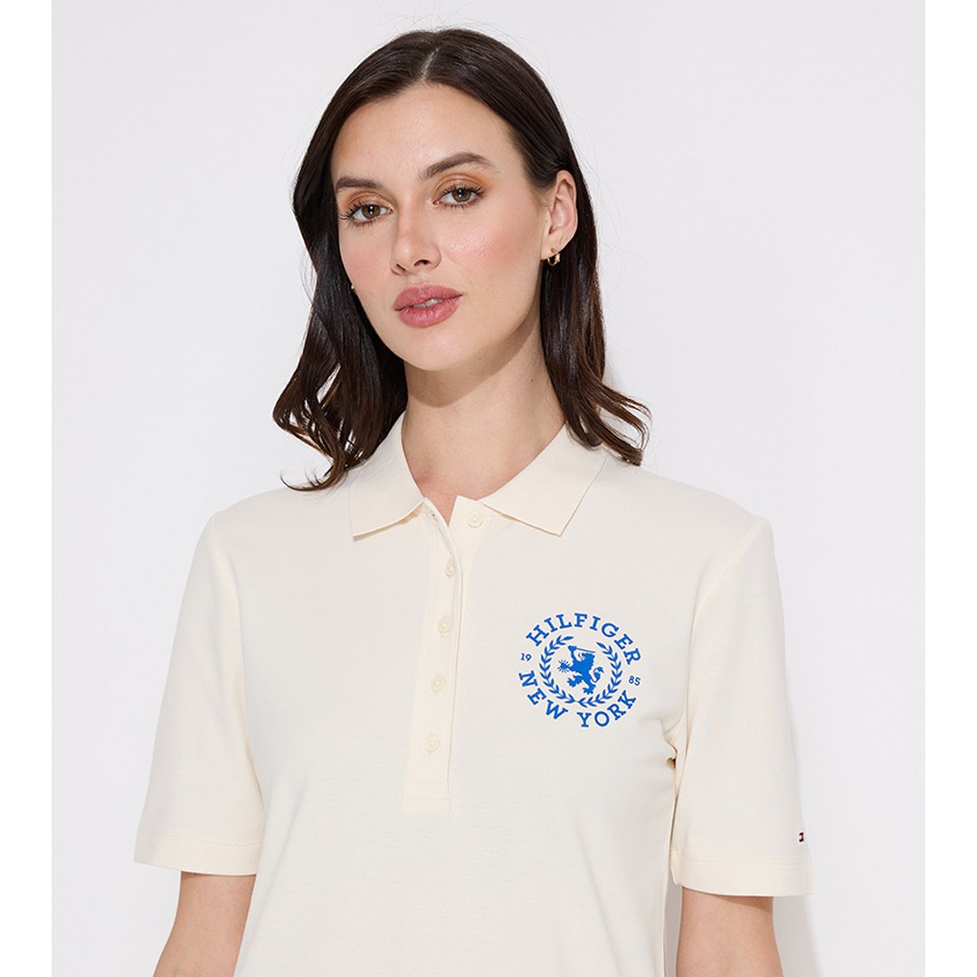 Reg Crest Emb Polo S/ Dw5/ Xl Off White / XL