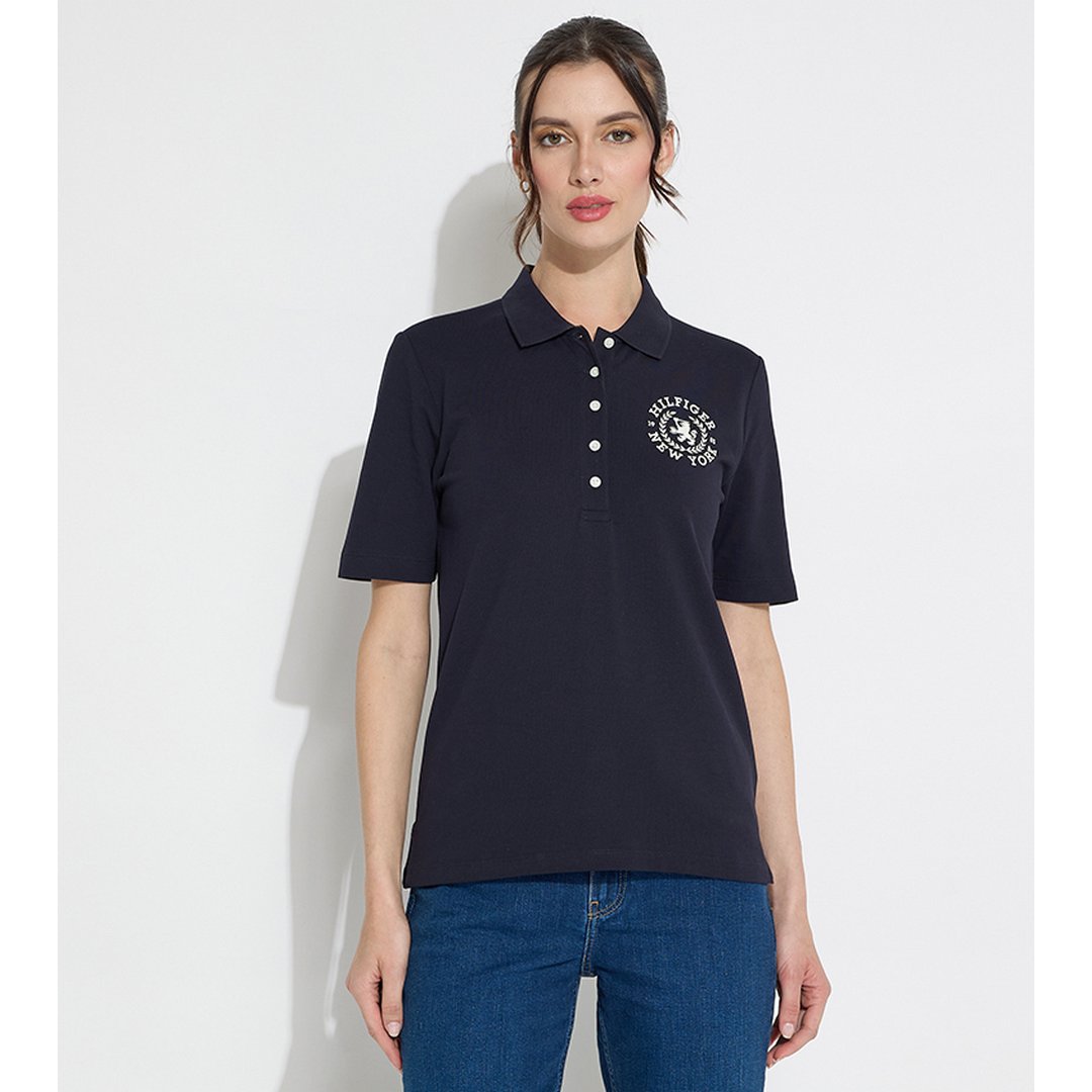 Reg Crest Emb Polo S/ Dw5/ Xl Desert Sky / XS