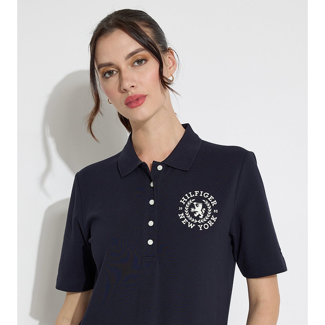 Reg Crest Emb Polo S/ Dw5/ Xl Desert Sky / XS